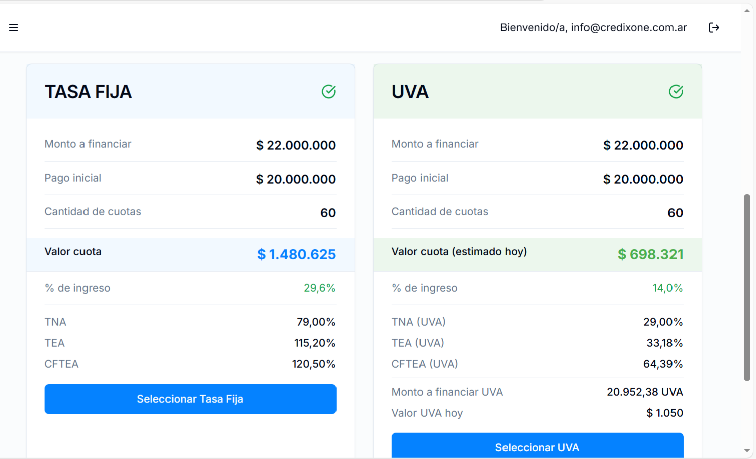 Simulador de crédito